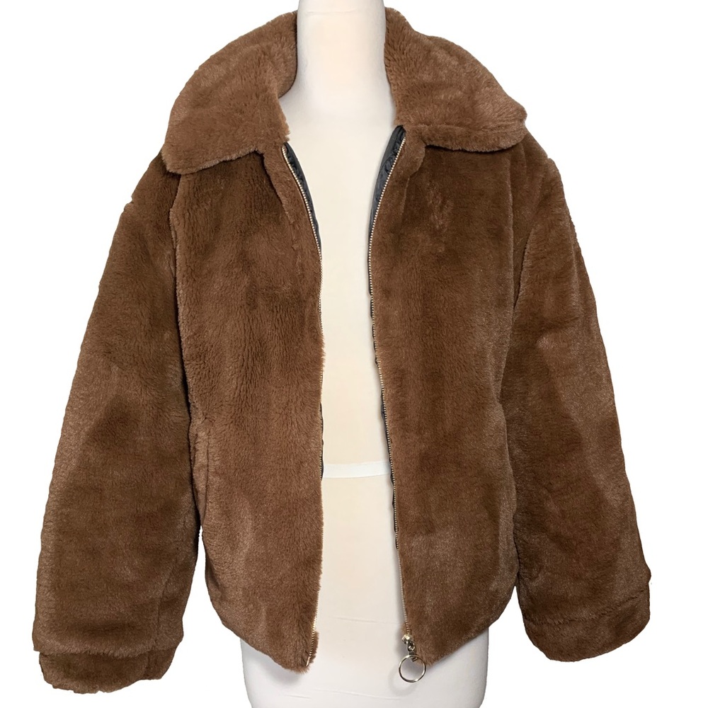 Faux fur coat